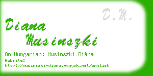 diana musinszki business card